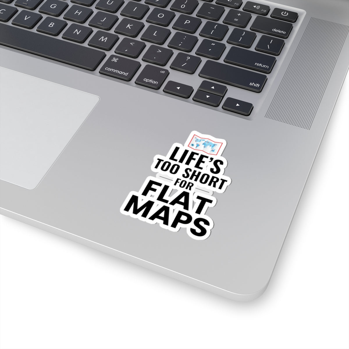 3D Adventure Sticker - Minimalist Topographic Decal for Travelers & Outdoor Enthusiasts