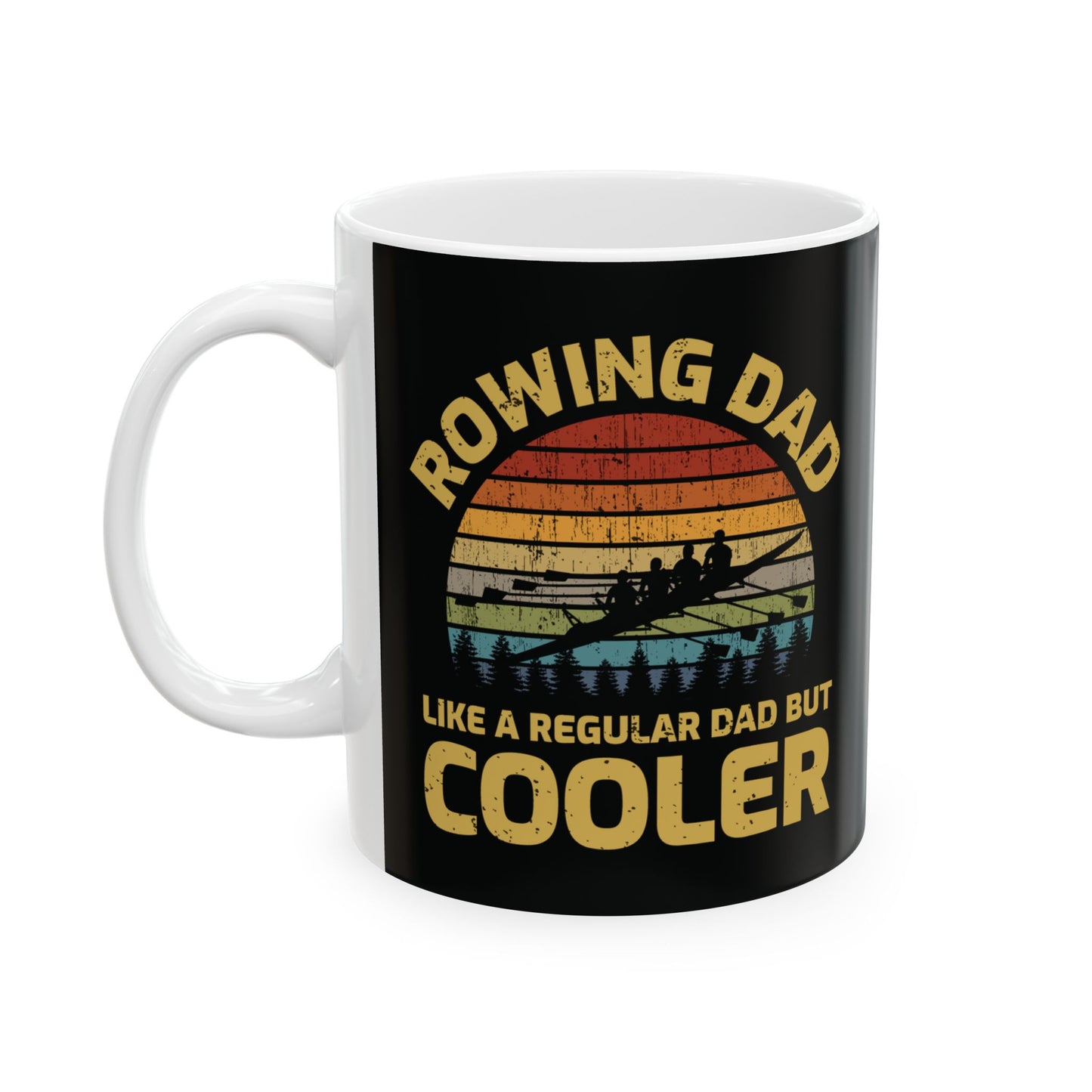 Rowing Mug Rowing Dad Parent Retro Water Sport Coffee Cup