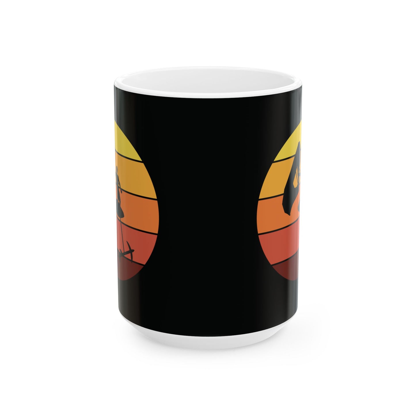 Wing Foiling Sunset Mug - Retro-Inspired Design for Watersports Enthusiasts