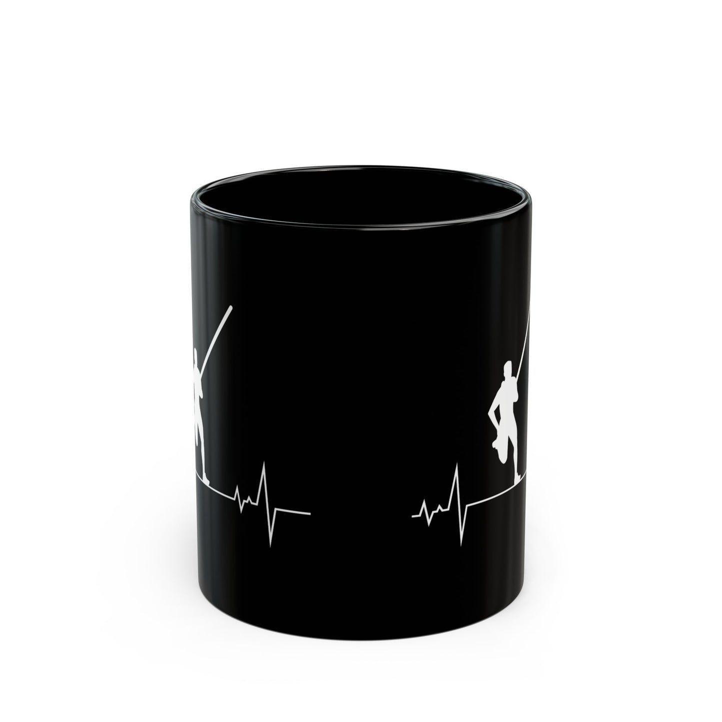 Pole Vault Mug Black - Gift for Vaulter Athletes Track Coaches Jump Enthusiasts 11 oz