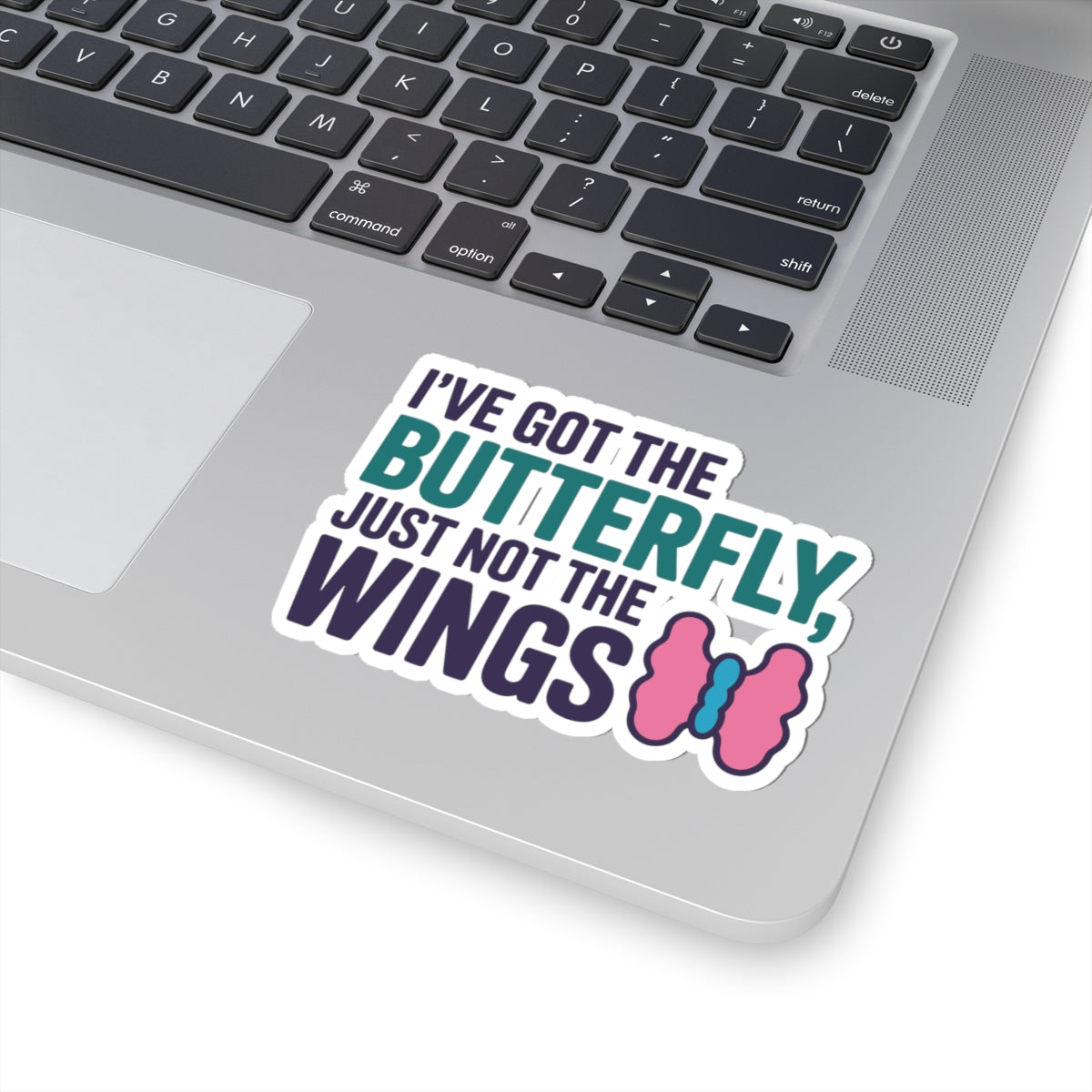Butterfly Thyroid Sticker - Just Not The Wings Vinyl Decal for Warriors