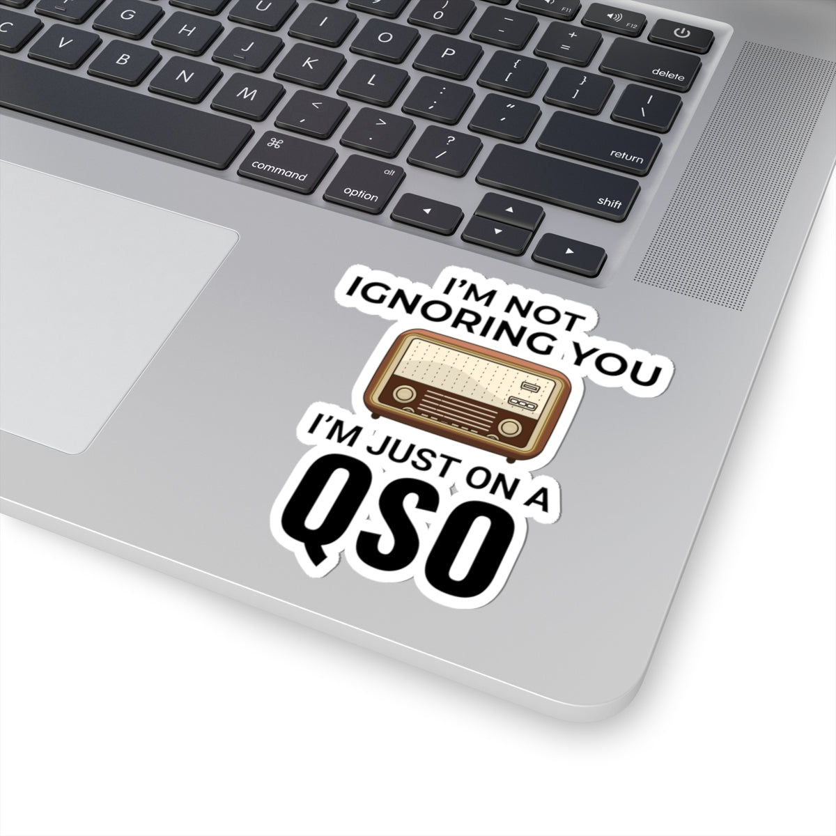 Amateur Ham Radio Vinyl Sticker, QSO Communication Humor, Radio Operator Gift