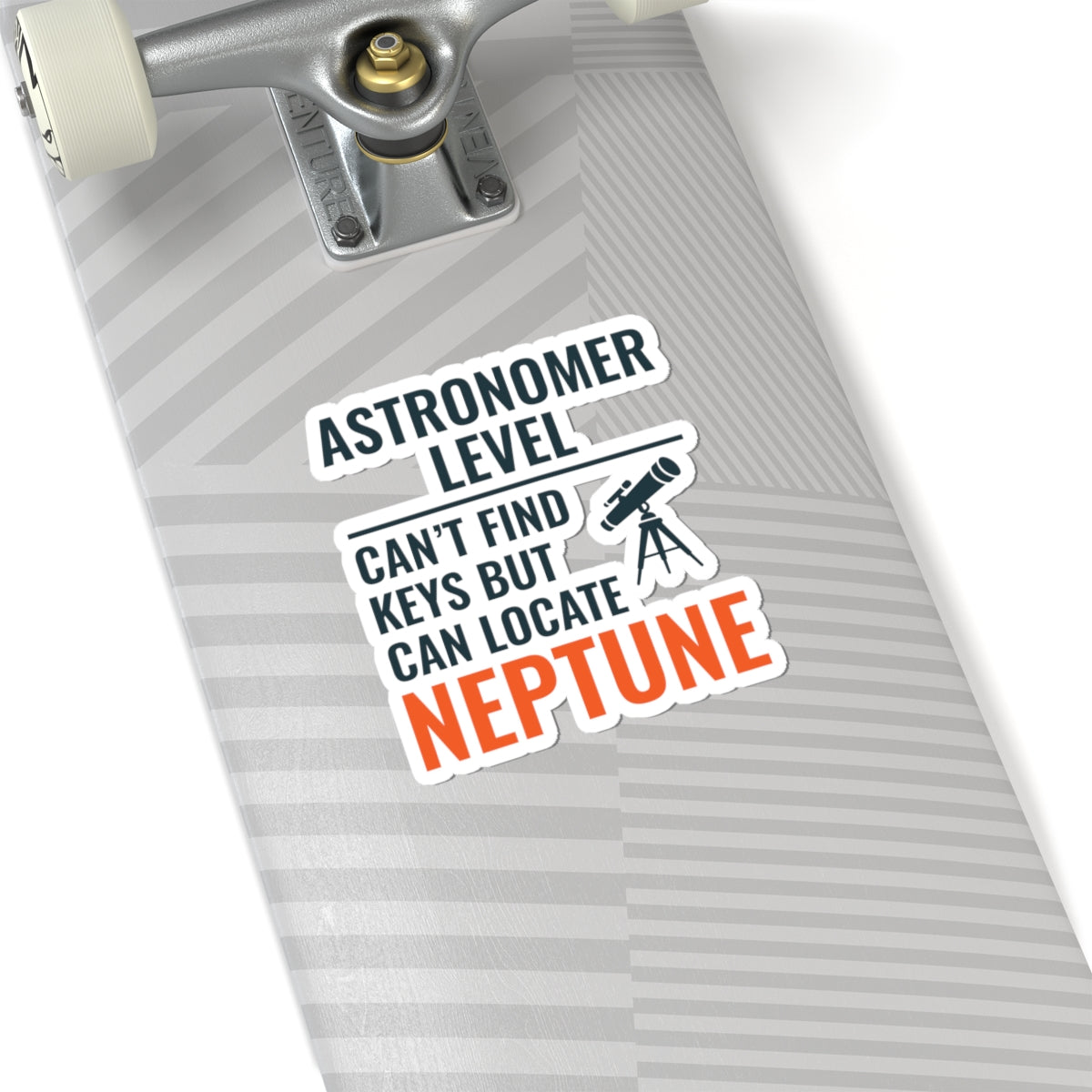 Astronomer Humor Sticker - Find Neptune But Not Keys Vinyl Decal for Space Lovers