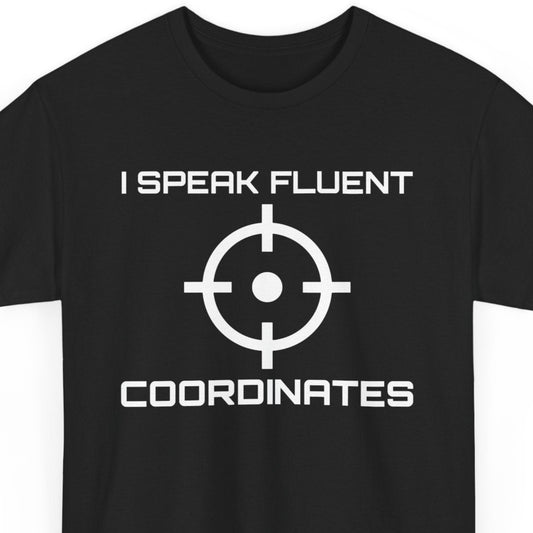 Geospatial Linguist T-Shirt - Coordinate Fluency Tee for GIS Analysts & Surveyors