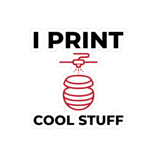 3D Printer Sticker – Funny Cool Stuff Nozzle Decal for Makers Engineers and Printing Enthusiasts