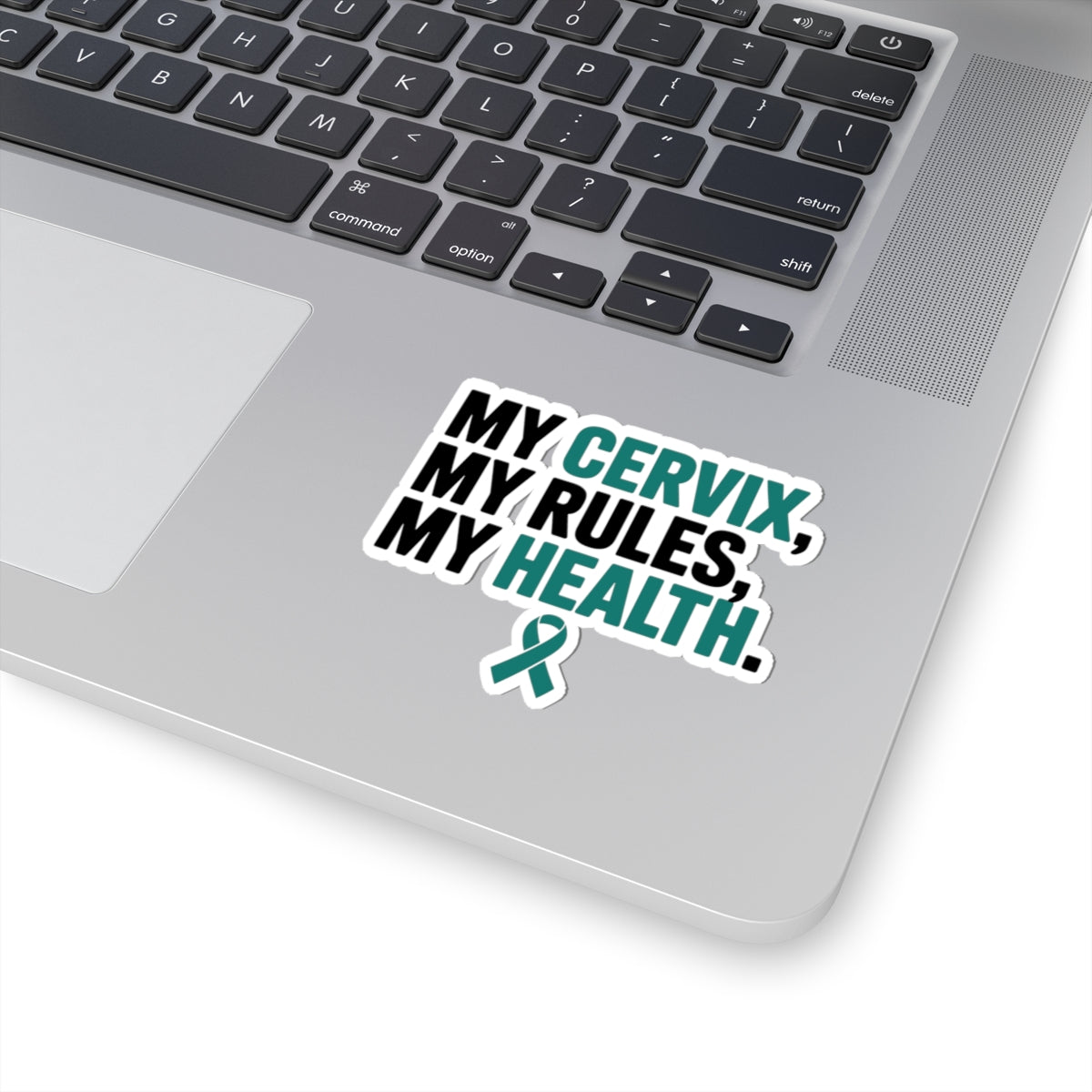Cervical Health Empowerment Sticker - My Cervix My Rules Advocacy Vinyl Decal