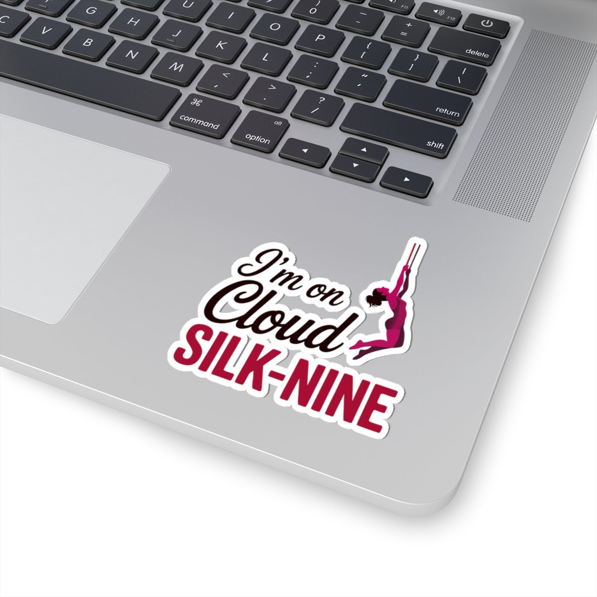 Aerial Silk Sticker – Funny Cloud Silk-Nine Quote Decal for Aerialists, Circus Performers & Silk Dancers