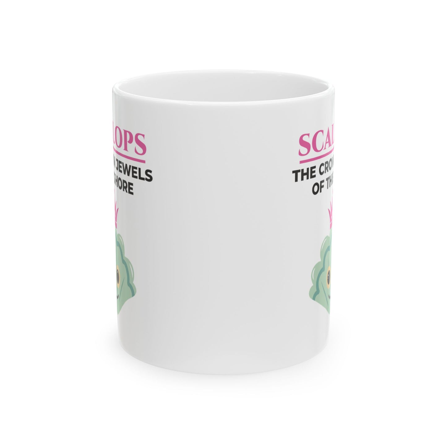 Scallops Mug, Crown Jewels of the Shore, Ocean Lover