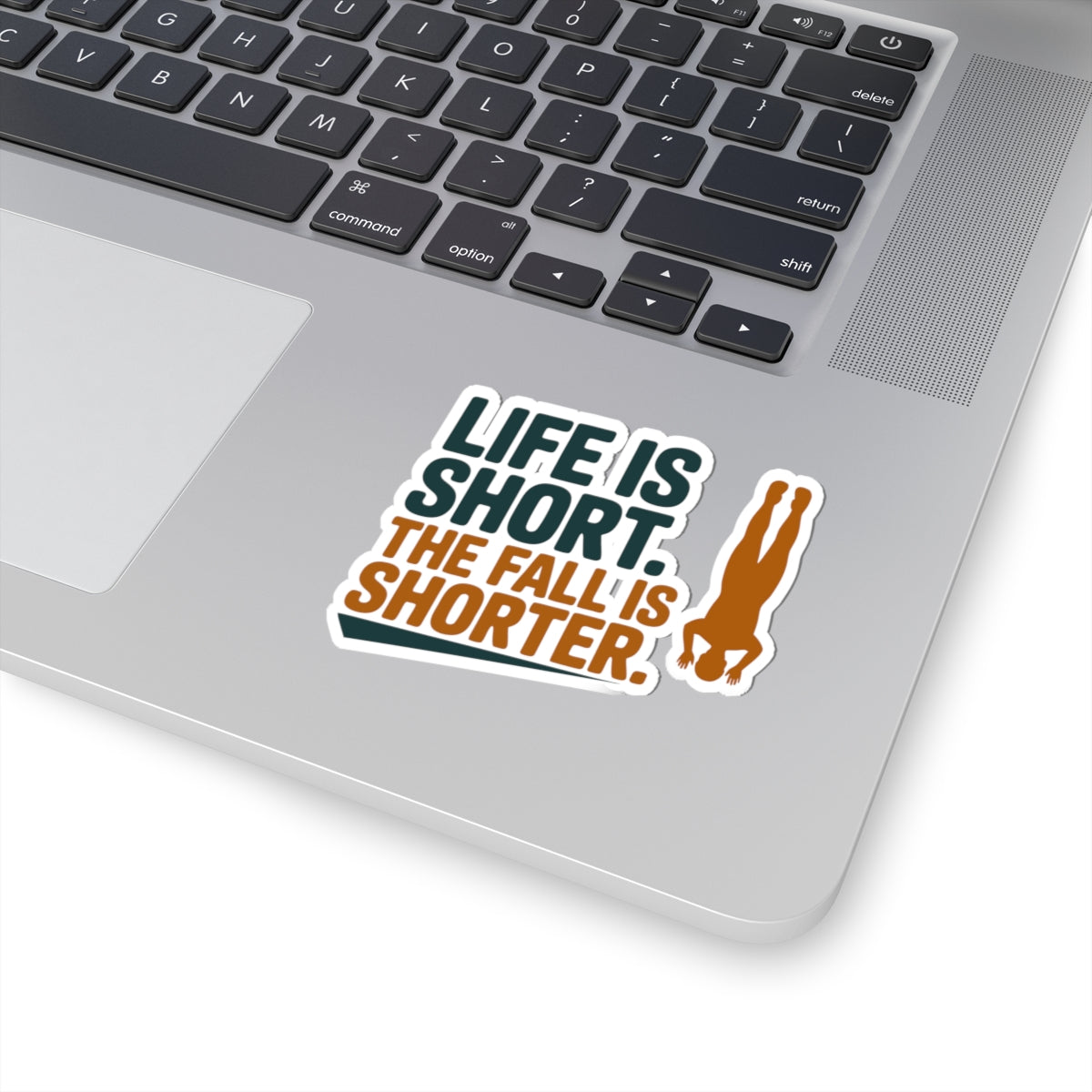 BASE Jumping Sticker – Funny Dark Humor Freefall Quote Decal for Extreme Sports Fans Thrill Seekers