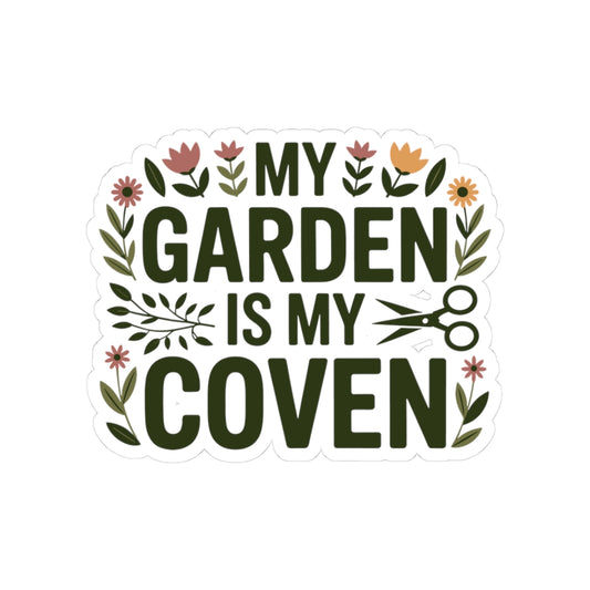 Herbalist Sanctuary Sticker - Garden Community Vinyl Decal for Herbalists, Plant Circle Practitioners