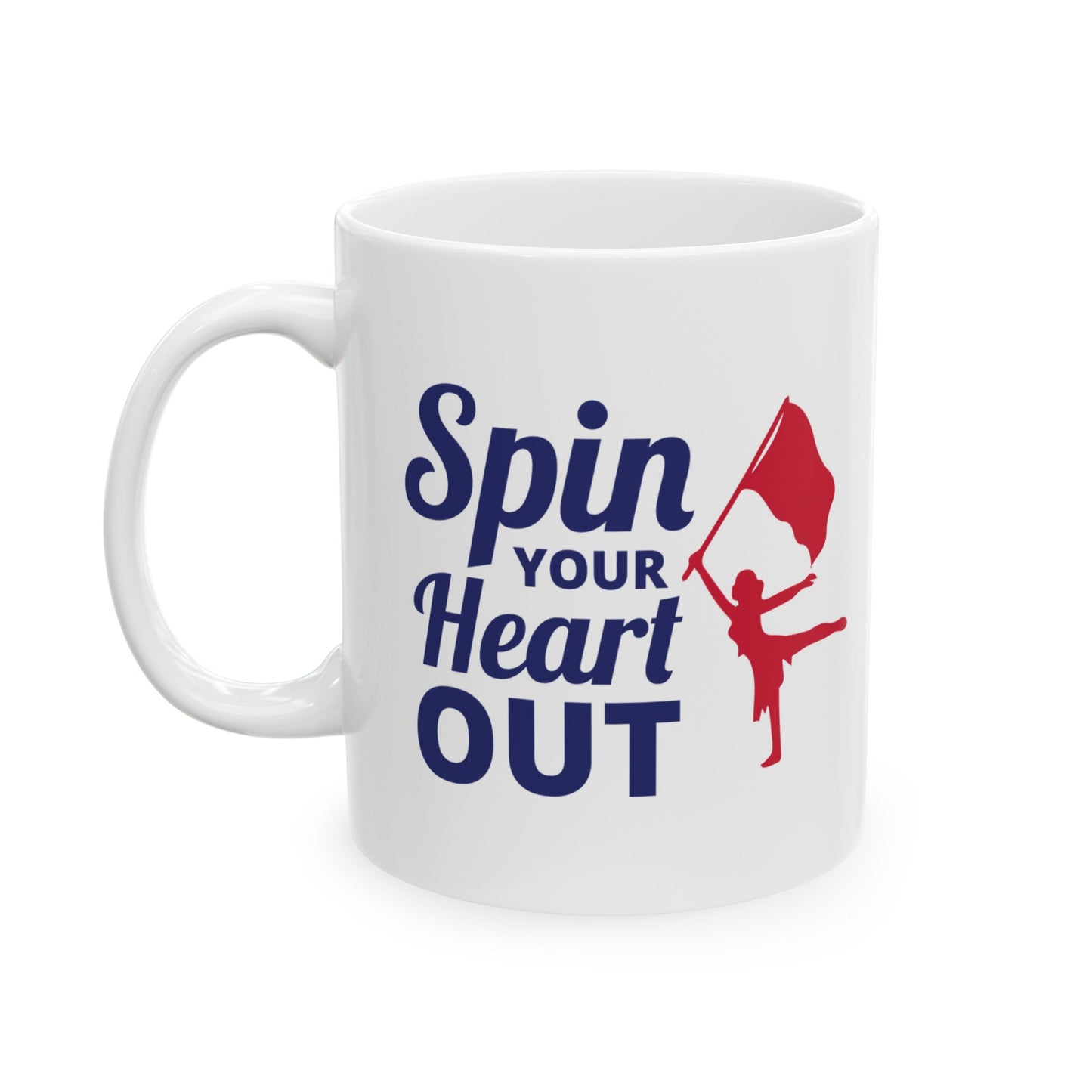 Color Guard Mug - Spin Passion Design for Performers & Fans