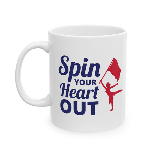 Color Guard Mug - Spin Passion Design for Performers & Fans