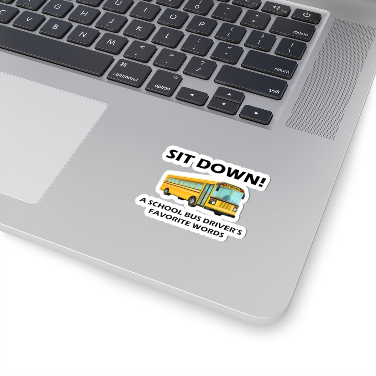 School Bus Driver Sticker - Sit Down Humor Vinyl Decal for Bus Drivers & Transportation Pros