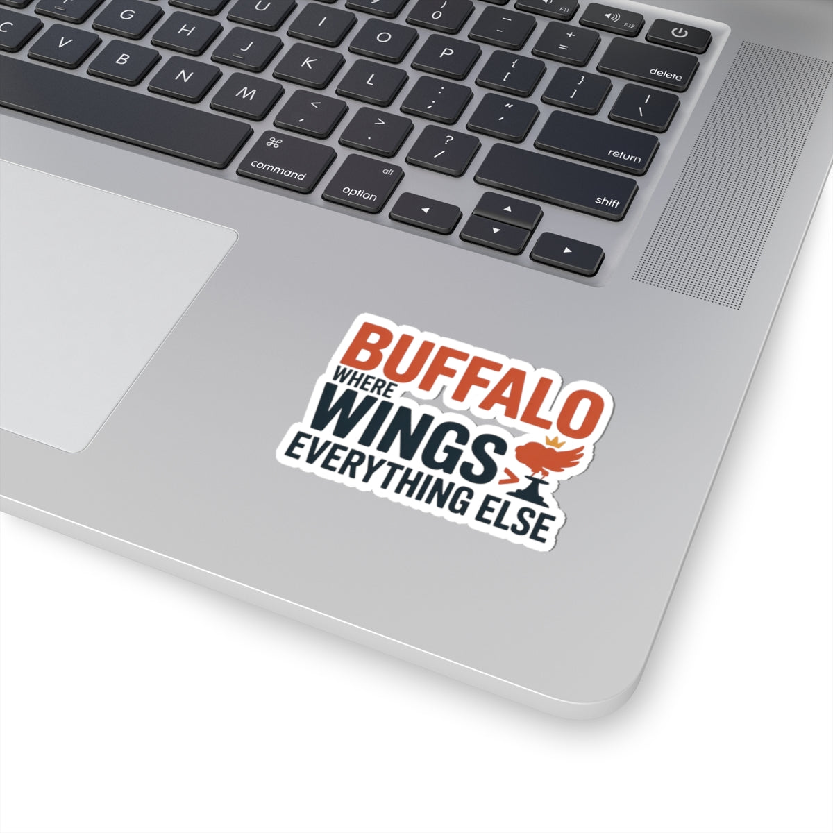Buffalo Wing Sticker - Sauce-Covered Priorities Vinyl Decal for True New Yorkers