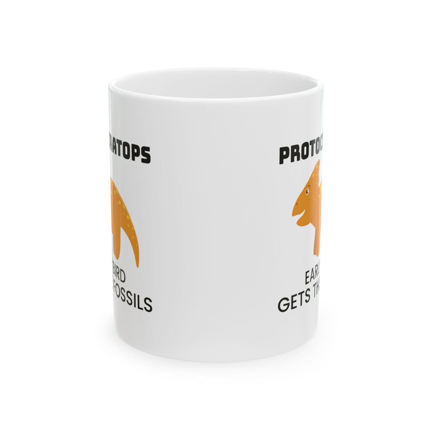 Dinosaur Fossil Mug - Protoceratops, Horned - Dino Humor Gift