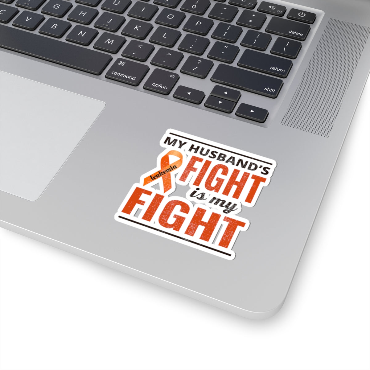Empowering Leukemia Awareness Sticker - Orange Ribbon Vinyl Decal for Wives, Families, and Caregivers