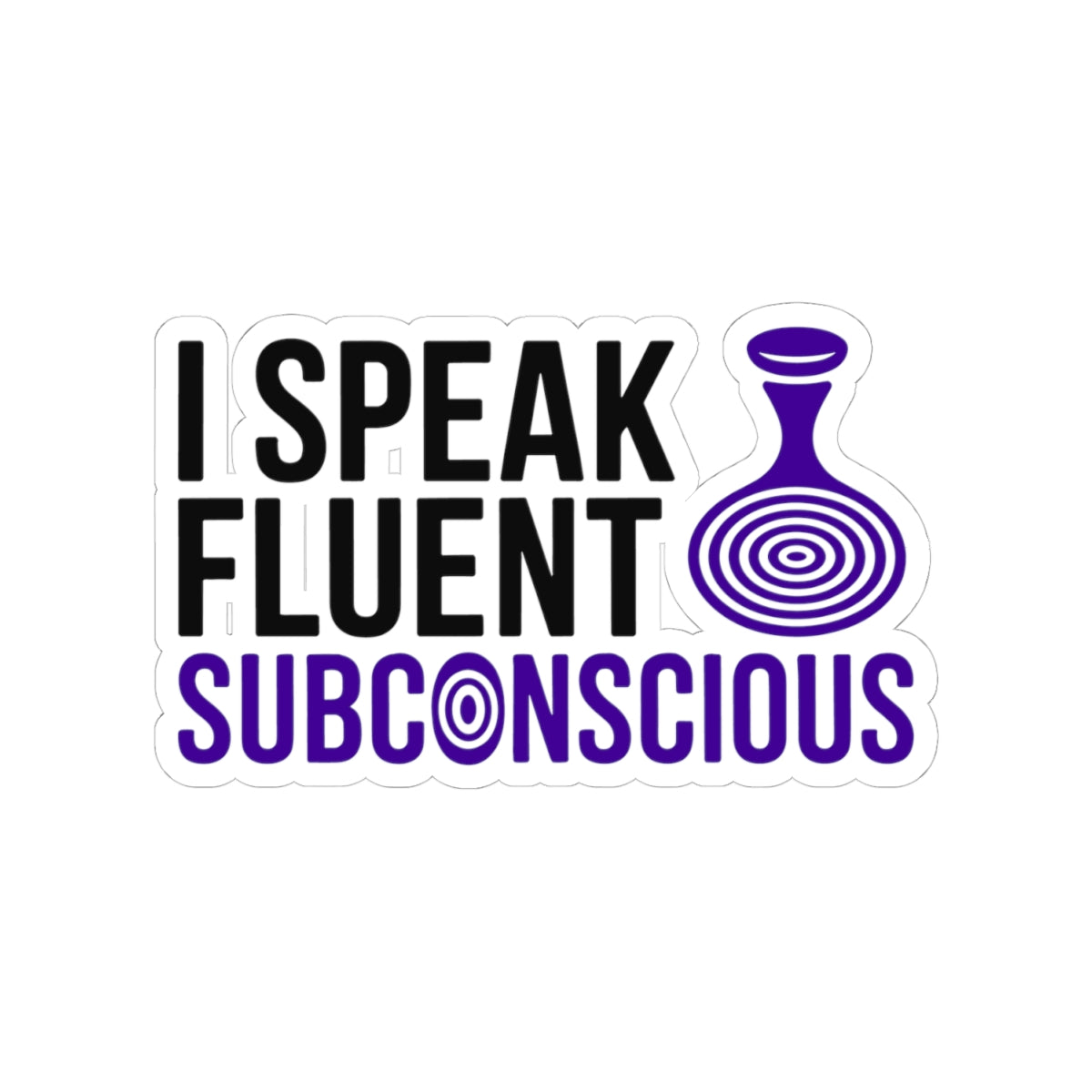 Hypnotist Language Sticker - Subconscious Communication Vinyl Decal for Hypnotists, Deep Mind Communicators