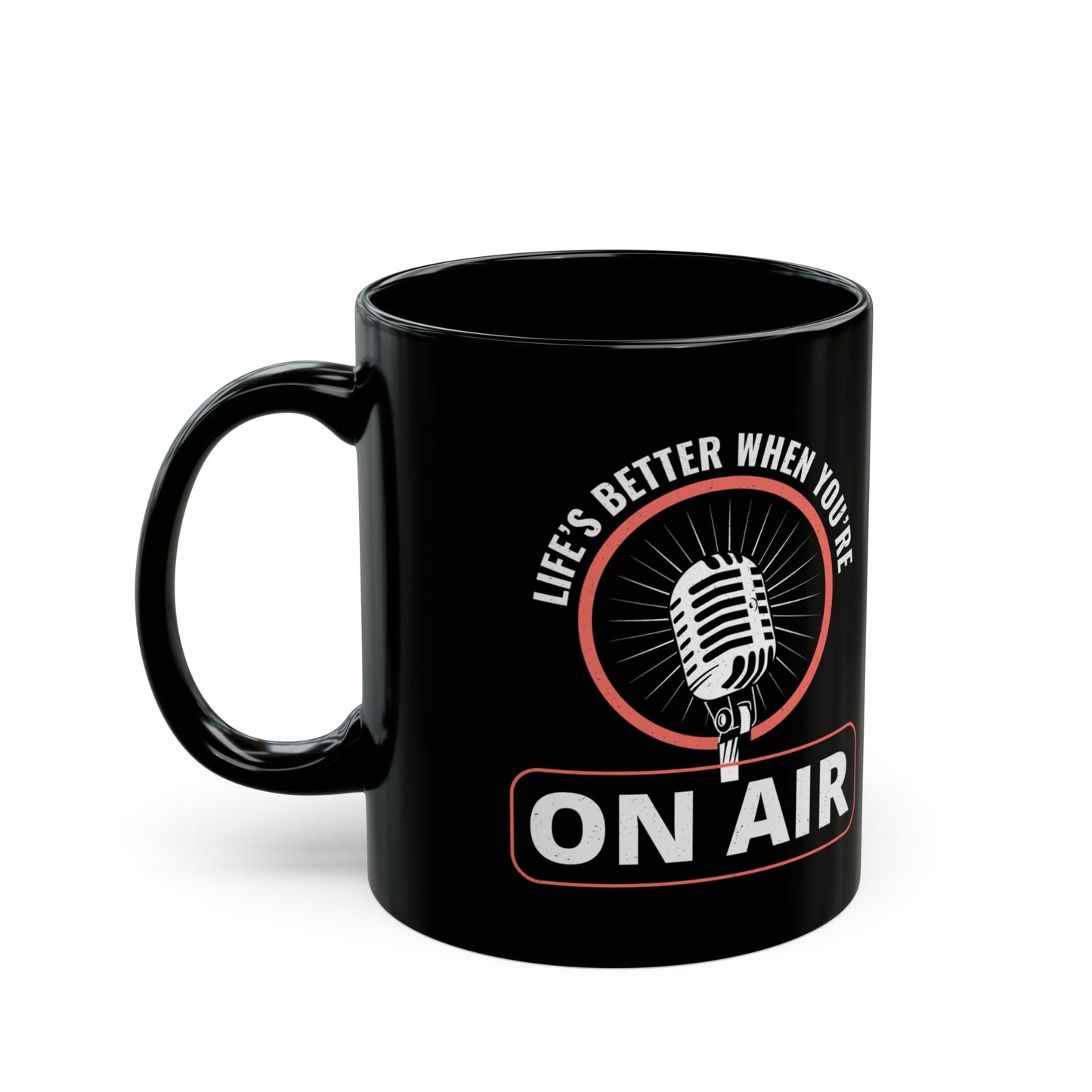 "Amateur Ham Radio Operator Mug - Life's Better On Air for Radio Enthusiasts 11 oz"