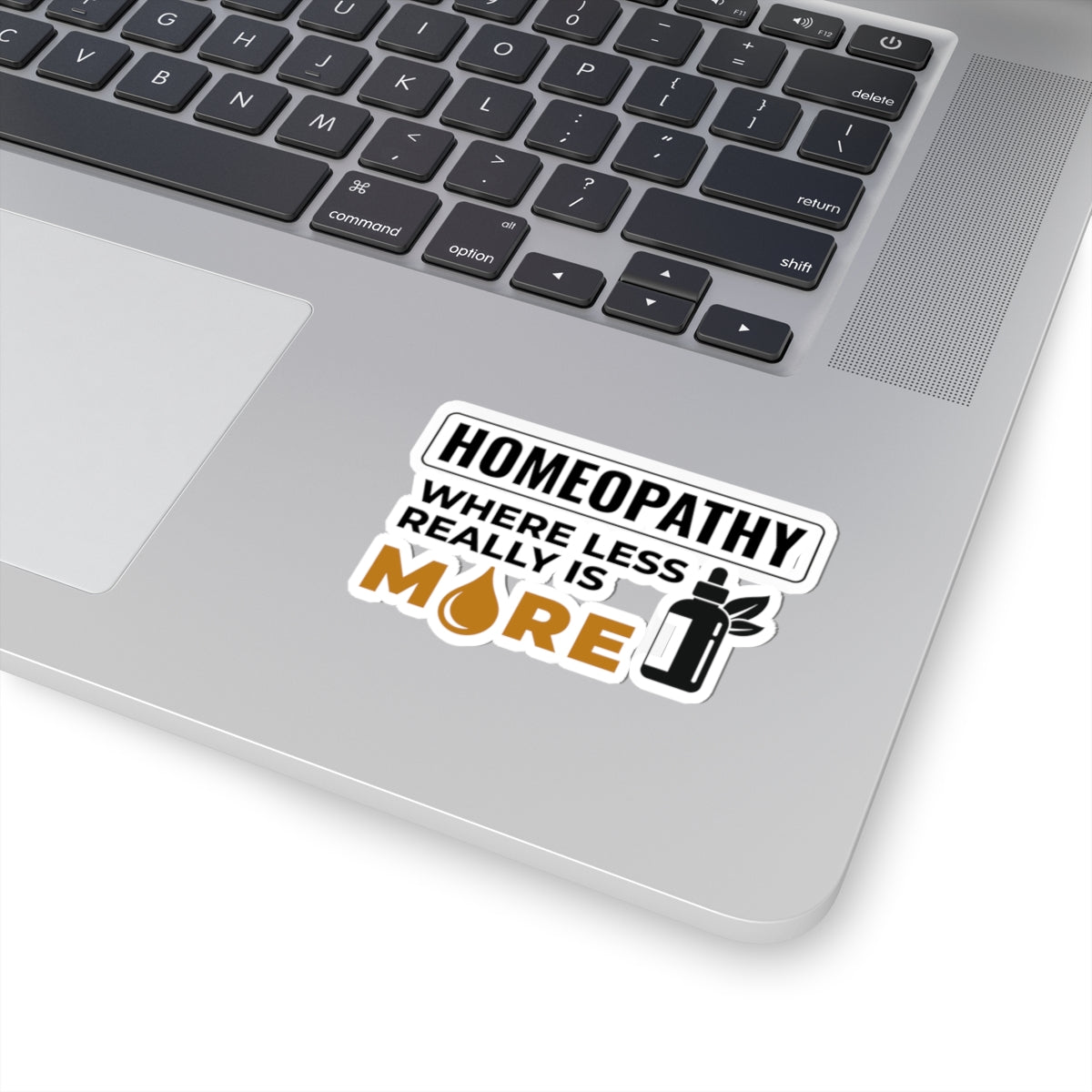 Homeopathy Philosophy Sticker - Less Is More Vinyl Decal for Homeopaths, Minimalist Medicine Fans