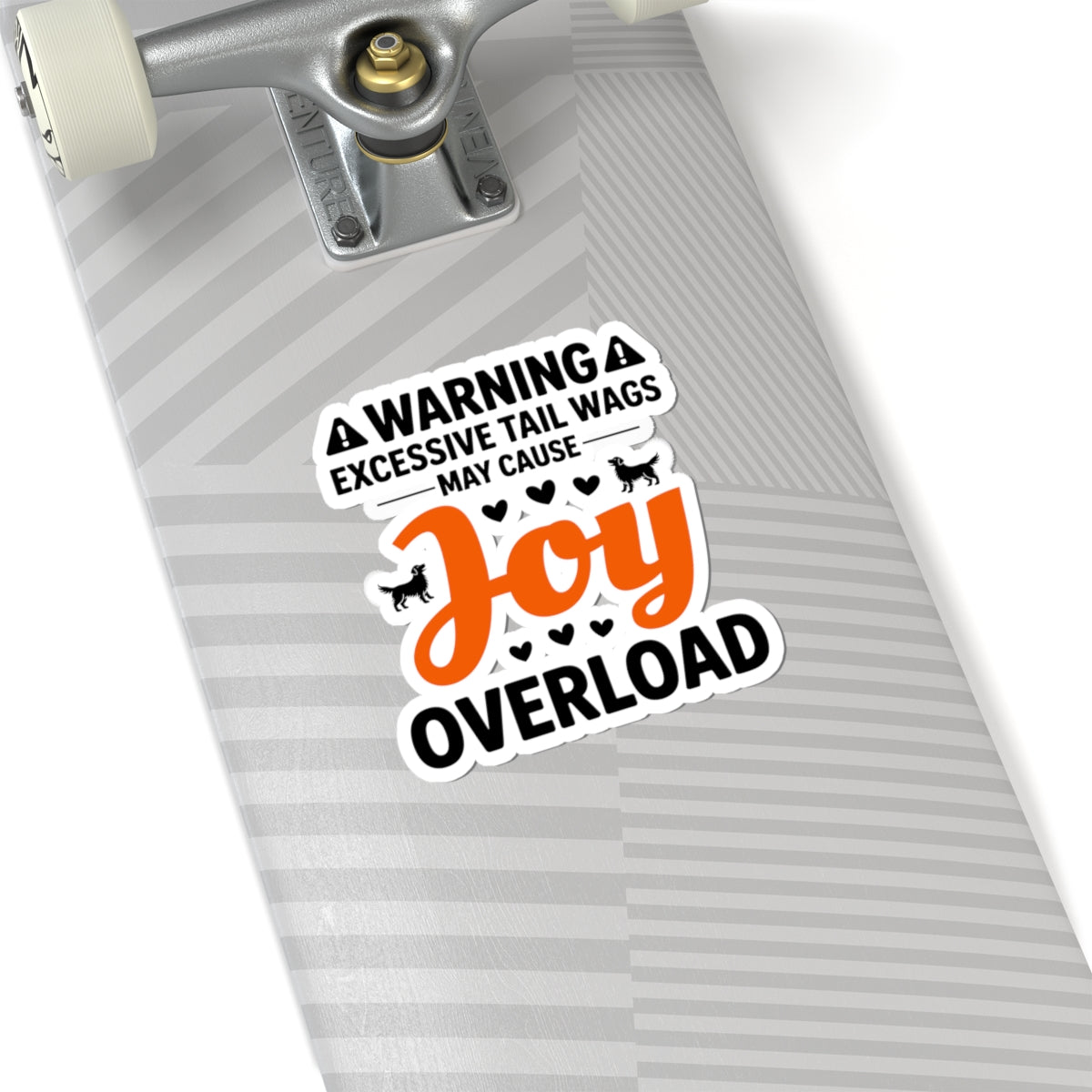 Golden Retriever Tail Wags Sticker - Funny Dog Warning Vinyl Decal for Pet Owners Animal Lovers Breed Enthusiasts