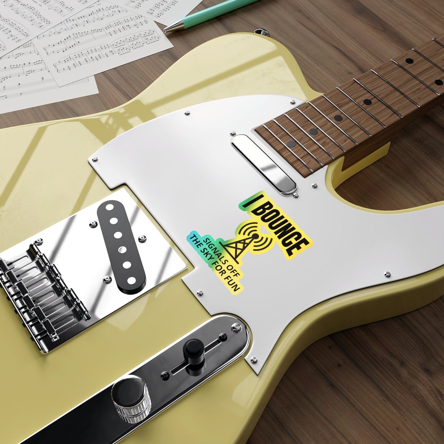 Ham Radio Operator Stickers Holographic Vinyl Decal