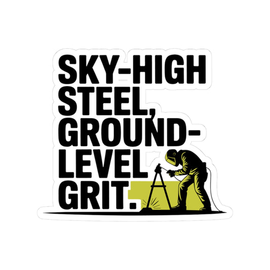 Structural Steel Sticker - Sky High Grit Vinyl Decal for Ironworkers & Erectors