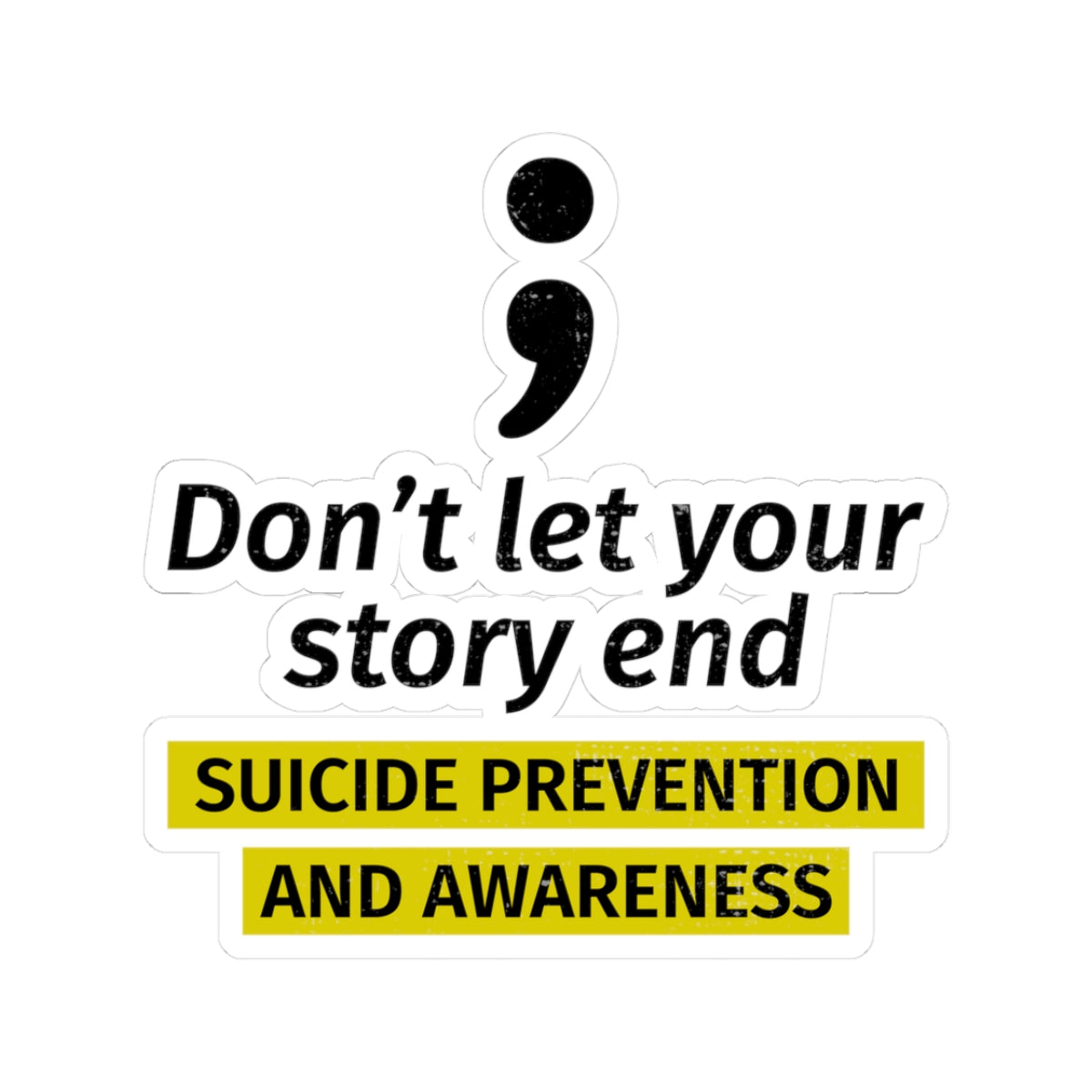 Mental Health Support Sticker - Positive Encouragement Vinyl Decal for Counselors and Support Groups