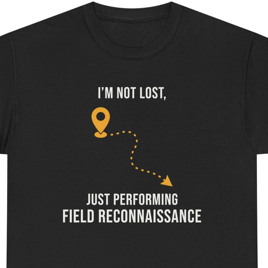 Field Recon T-Shirt - GIS Humor Tee for Surveyors & Outdoor Mappers