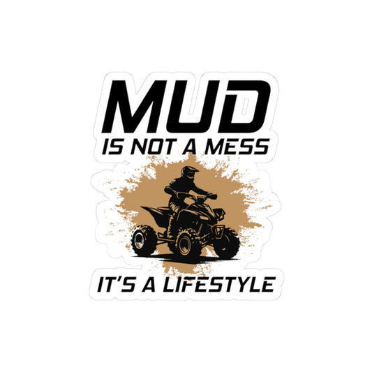 ATV Racing Sticker Vinyl - Rugged Off-Road Quad Bike Decal for Dirt Track & Adventure Riders