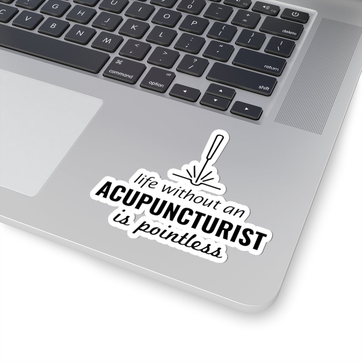 Acupuncture Humor Sticker - Pointless Life Vinyl Decal for Acupuncturists, TCM Practitioners