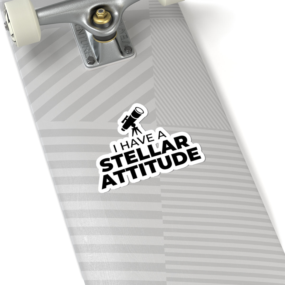 Stellar Attitude Sticker - Astronomy Humor Vinyl Decal for Space Lovers & Scientists