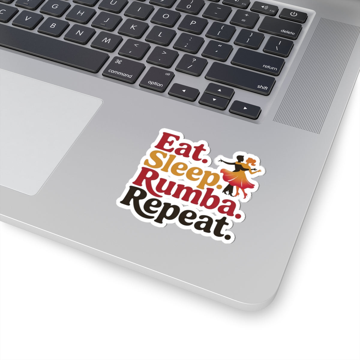 Rumba Rhythm Sticker - Dance Motto Vinyl Decal for Ballroom Dancers, Latin Dance Fans