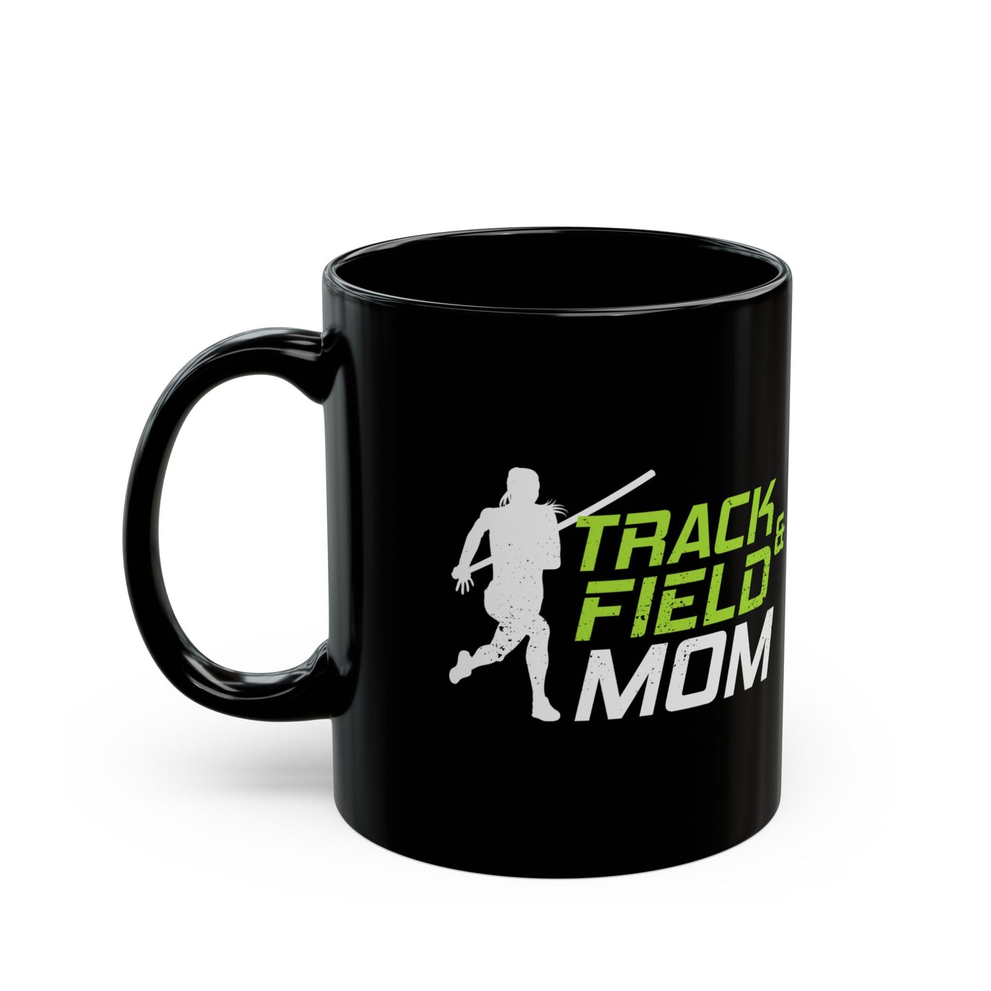 Pole Vault Mug Black - Track Field Mom Gift for Vaulter, Coach, Sports Parent 11 oz