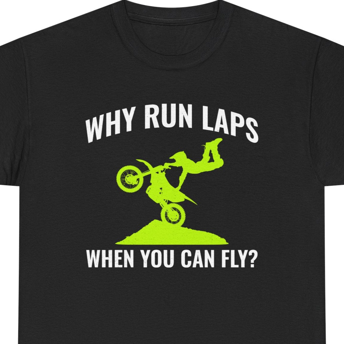 Dirt Bike Motocross T-Shirt - Aerial Jumps Graphic for MX Jumpers & Racing Fans