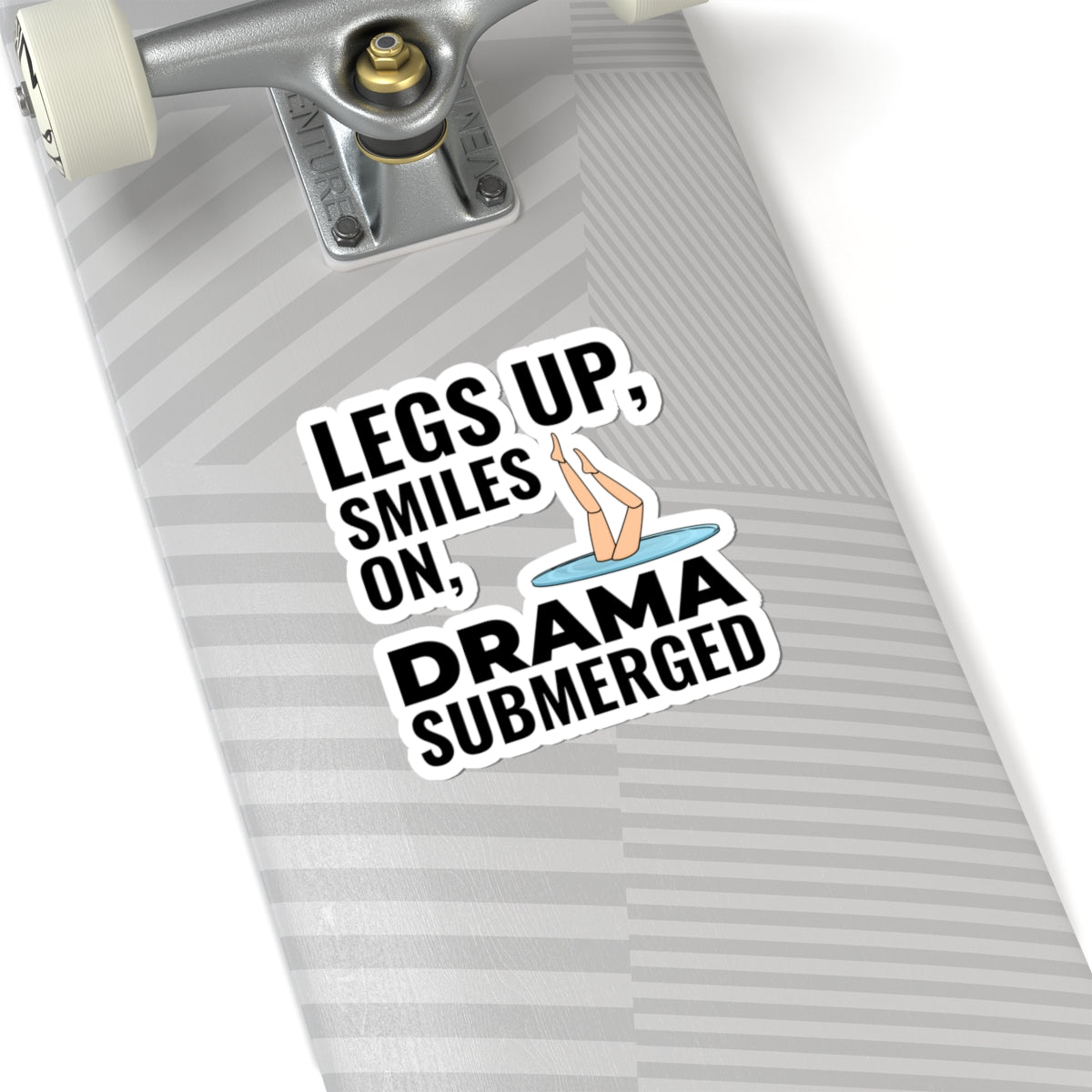 Playful Synchronized Swimming Sticker - Team Spirit Vinyl Decal for Swimmers and Coaches