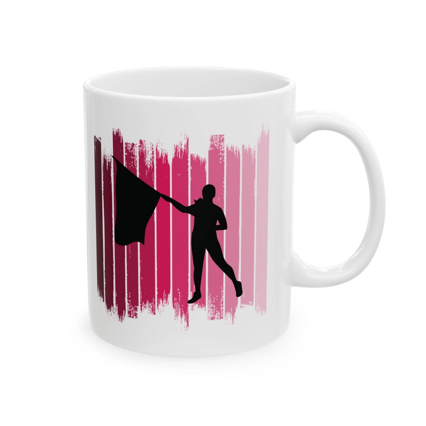 Color Guard Mug | Flag Team Performance Silhouette Art Gift