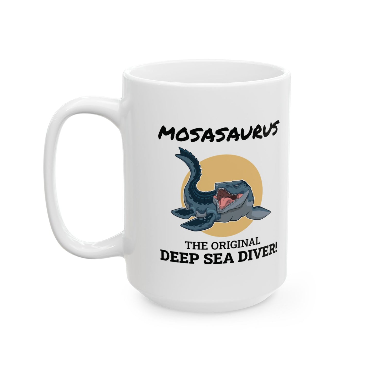 Dinosaur Fossil Mug - Mosasaurus, Marine - Paleontology Mug
