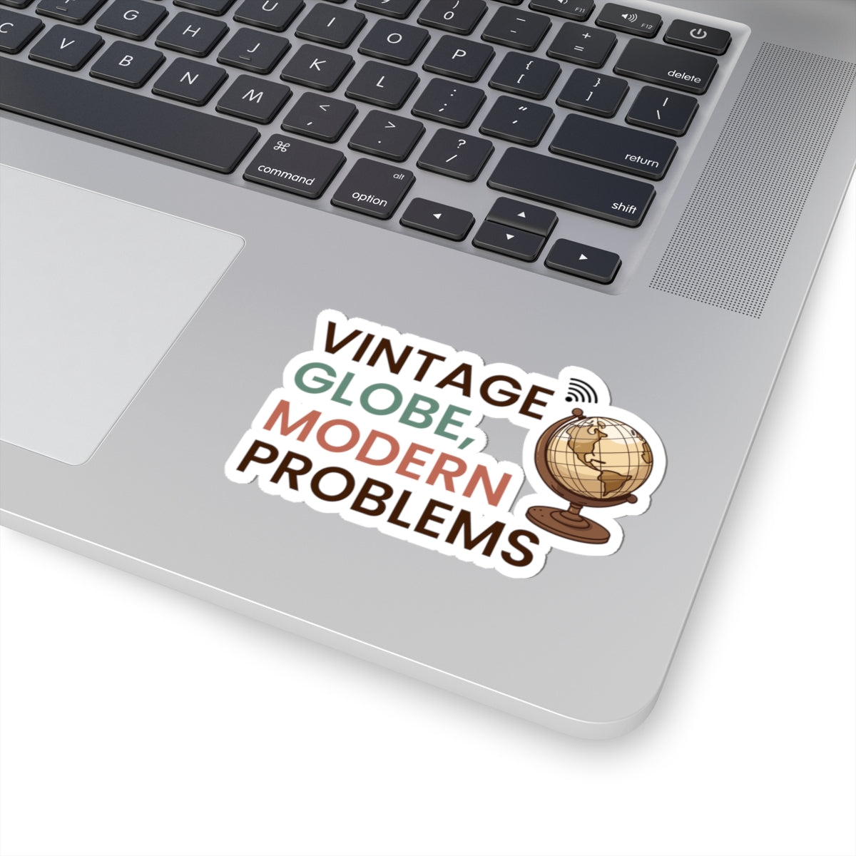 Vintage Globe Sticker - Retro Cartography Decal for Modern Travelers