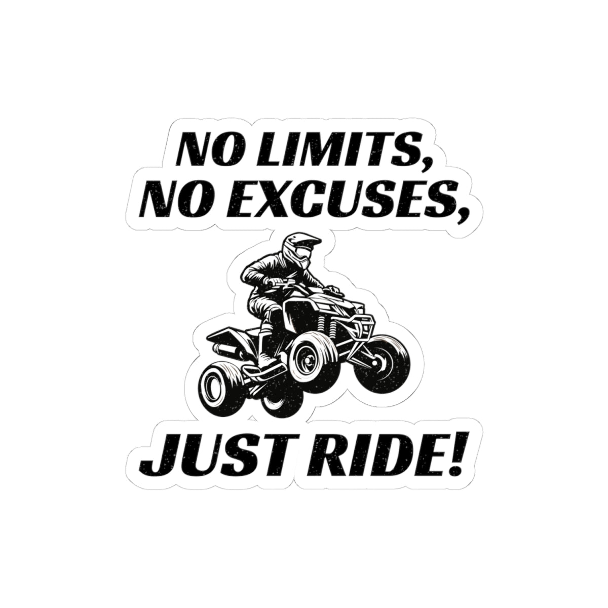 ATV Sticker Vinyl - Extreme Off-Road Quad Bike Racing Decal for Motocross & Dirt Riders