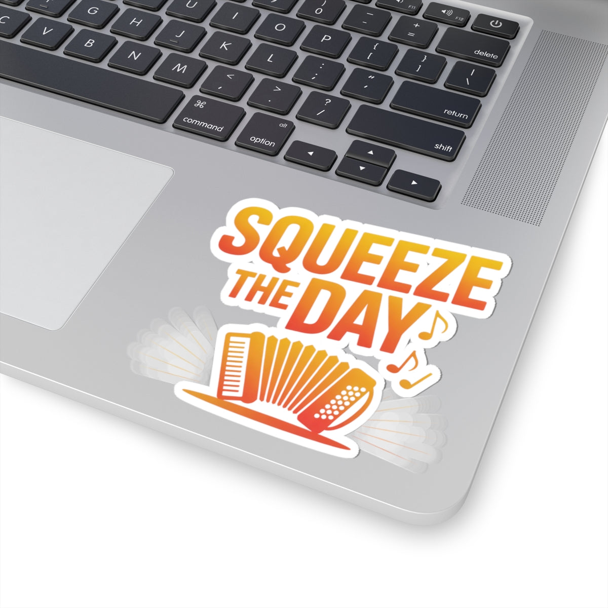 Accordion Player Sticker - Motivational Squeeze Quote Decal for Musicians, Polka Band Members, Squeezebox Enthusiasts