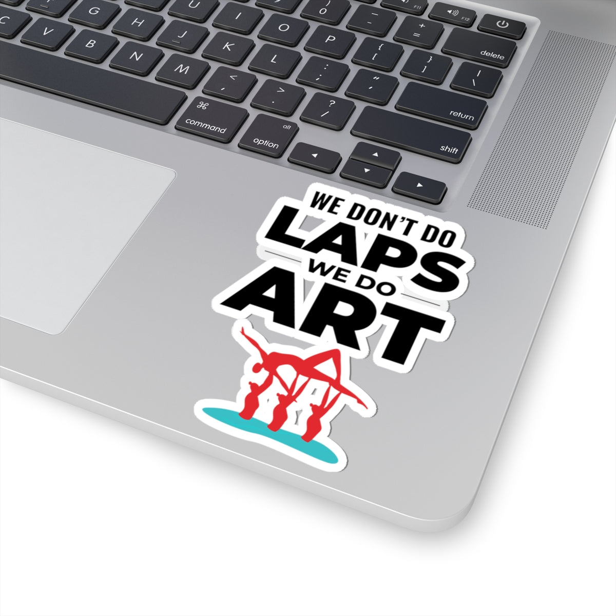 Artistic Synchronized Swimming Sticker - 'We Do Art' Vinyl Decal for Swimmers & Coaches