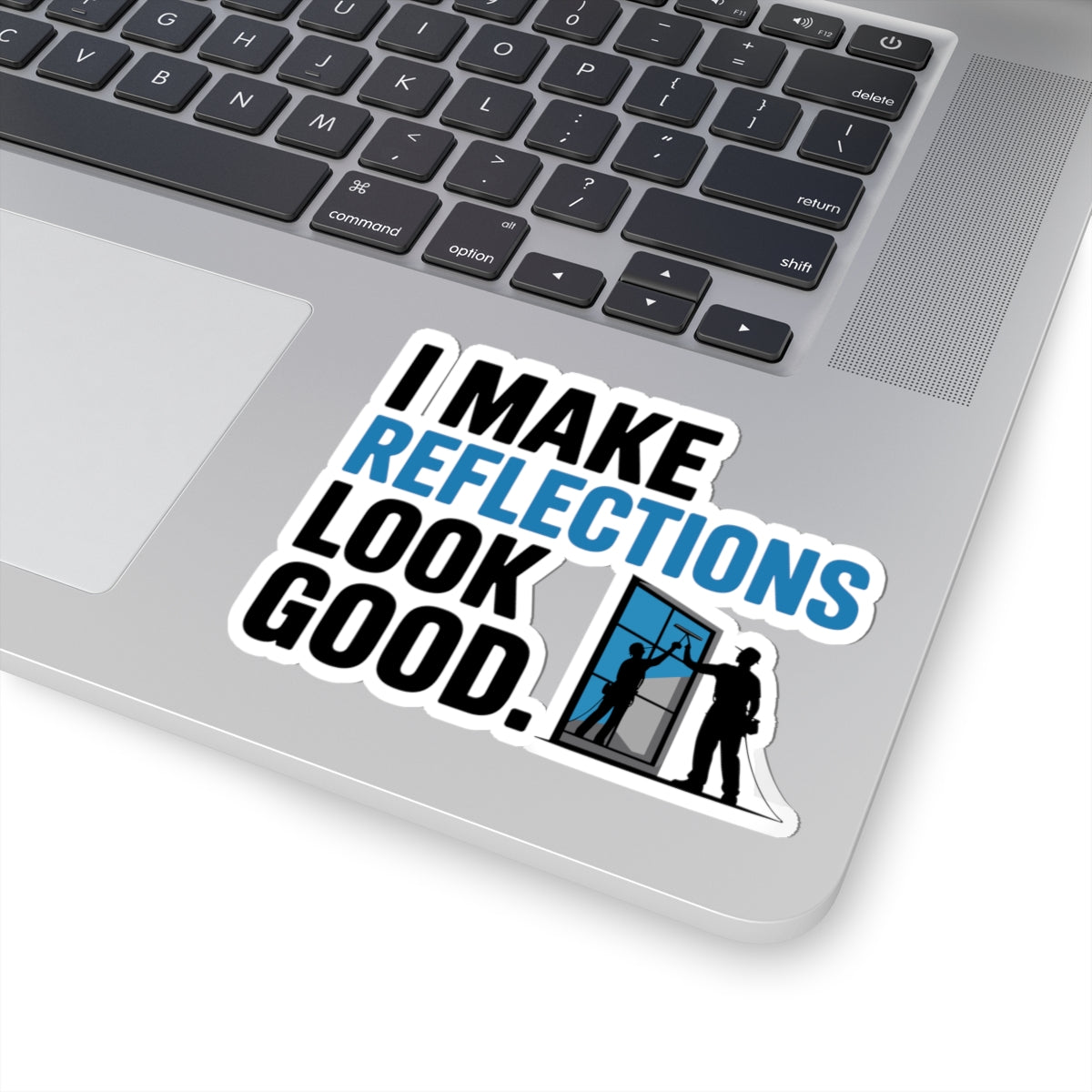 Window Cleaner Sticker - Reflection Maker Vinyl Decal for Professionals & Technicians