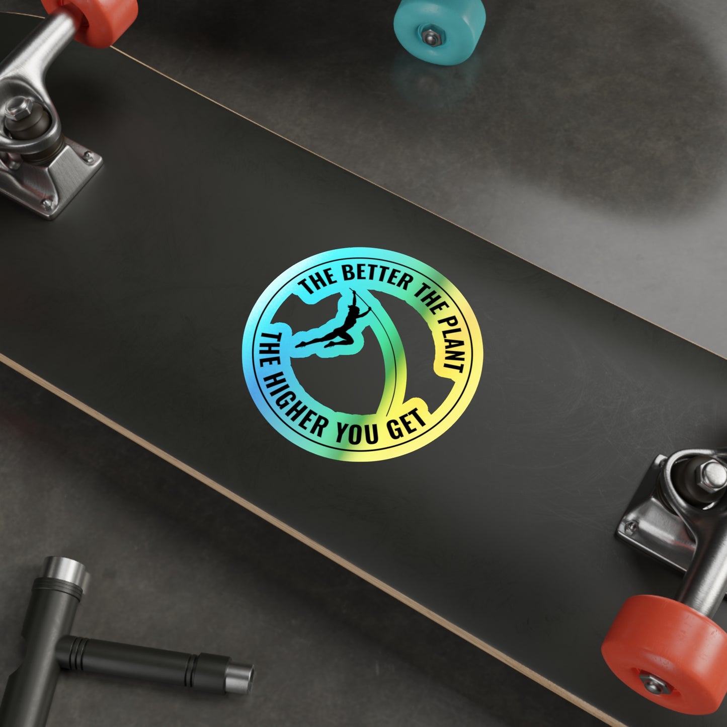 Pole Vault Sticker Inspirational Holographic Vinyl - Motivational Track & Field Decal for Jumpers & Athletes