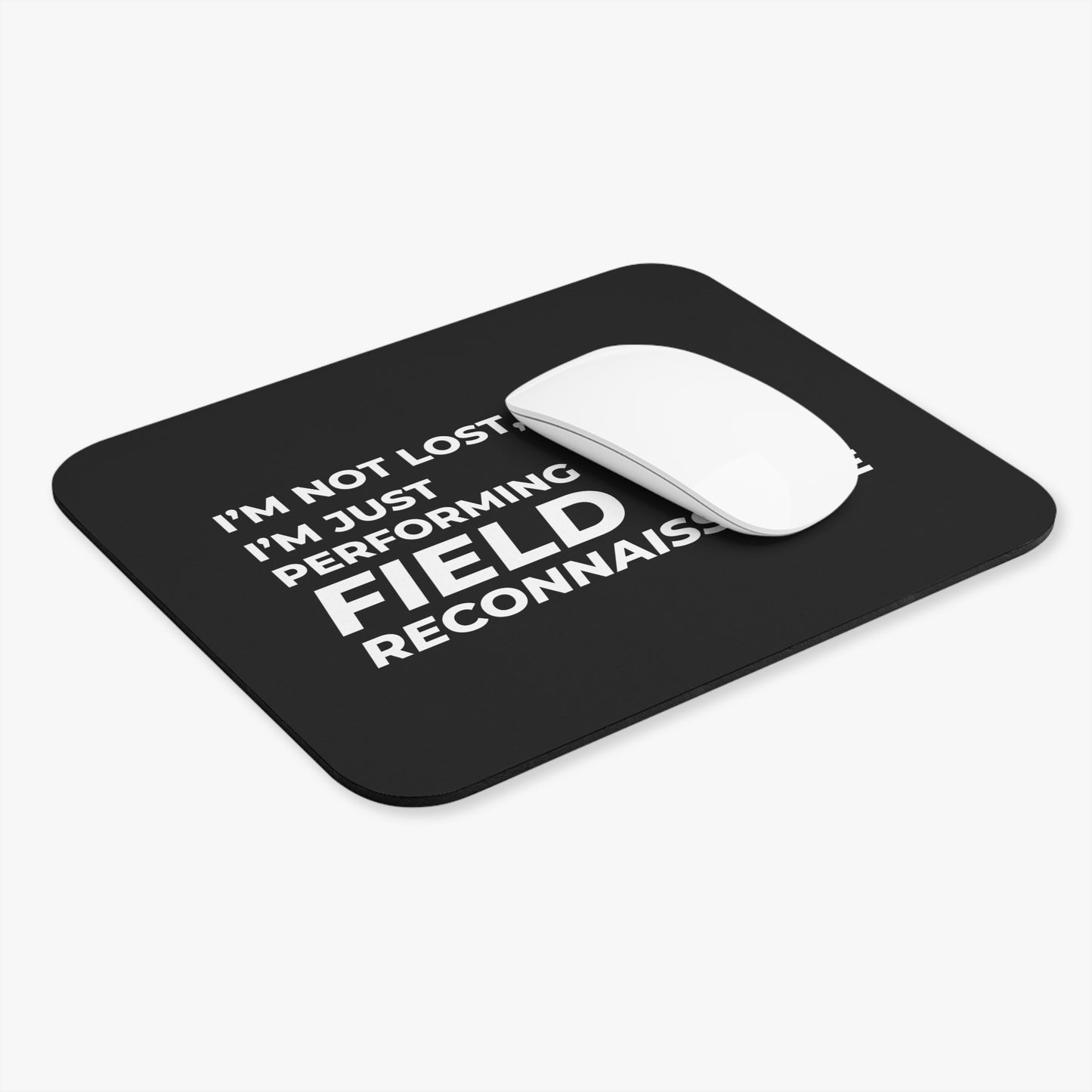 Field Mapping Mouse Pad - Surveying Humor Non-Slip Rubber Base for GIS Technicians & Cartographers