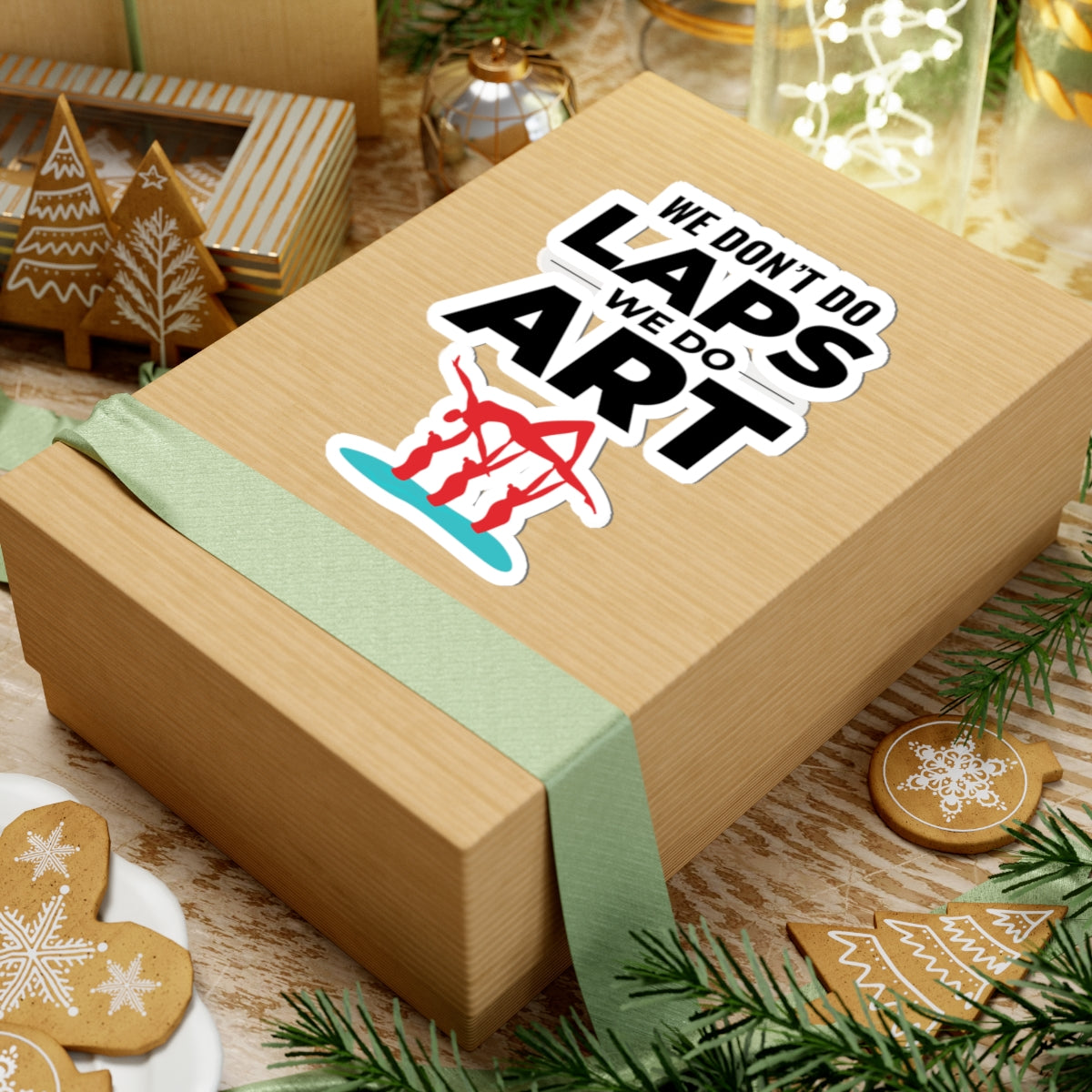 Artistic Synchronized Swimming Sticker - 'We Do Art' Vinyl Decal for Swimmers & Coaches