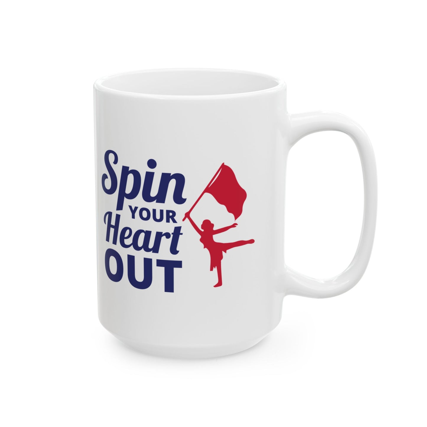 Color Guard Mug - Spin Passion Design for Performers & Fans