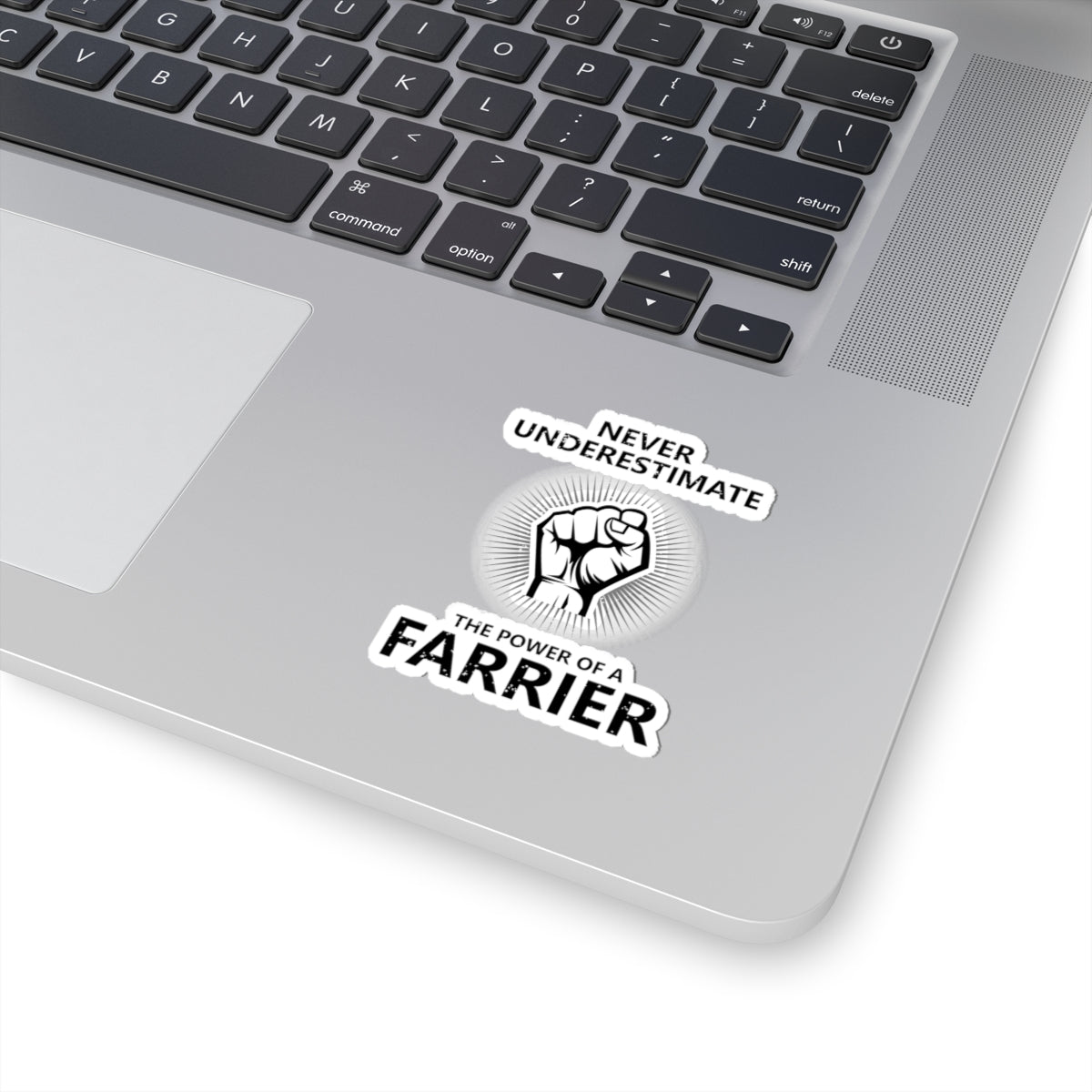 Farrier Power Sticker - Horseshoe Artistry Vinyl Decal for Blacksmiths & Equine Caregivers