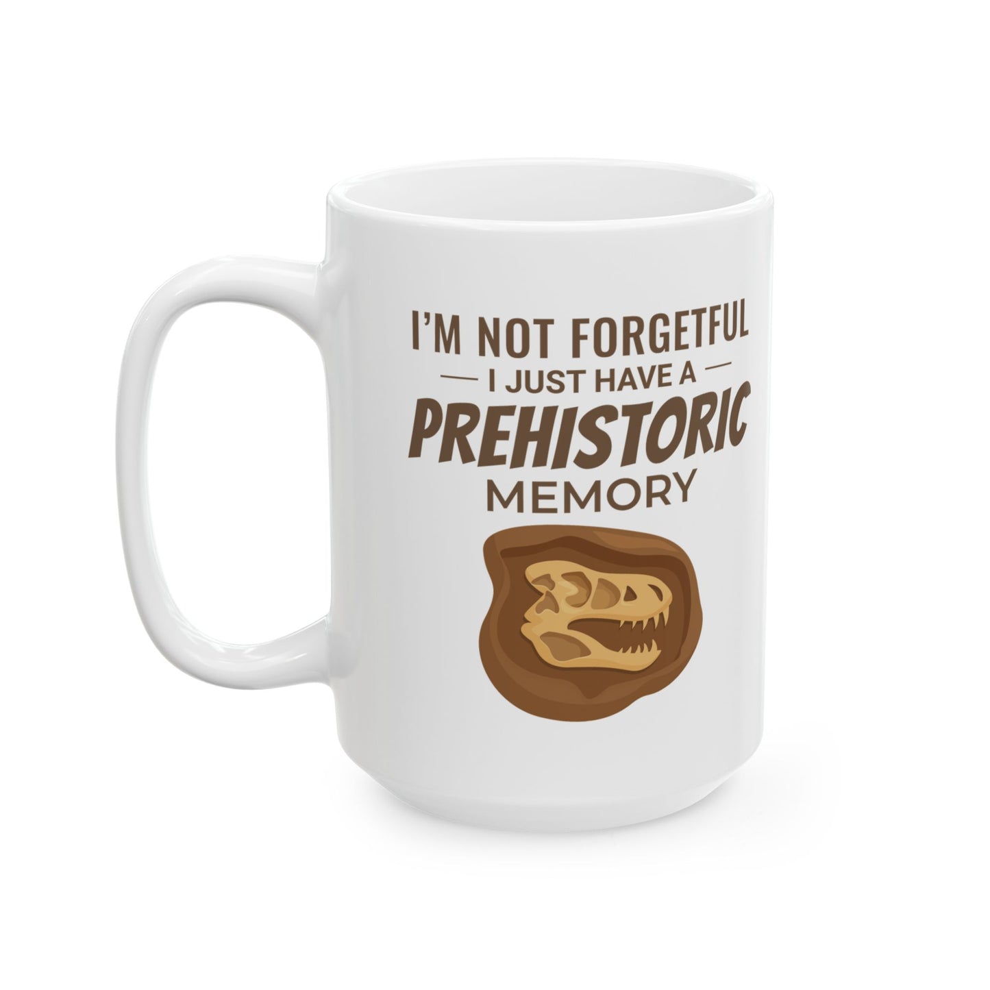 Dinosaur Fossil Mug Prehistoric Memory for Paleontology Students