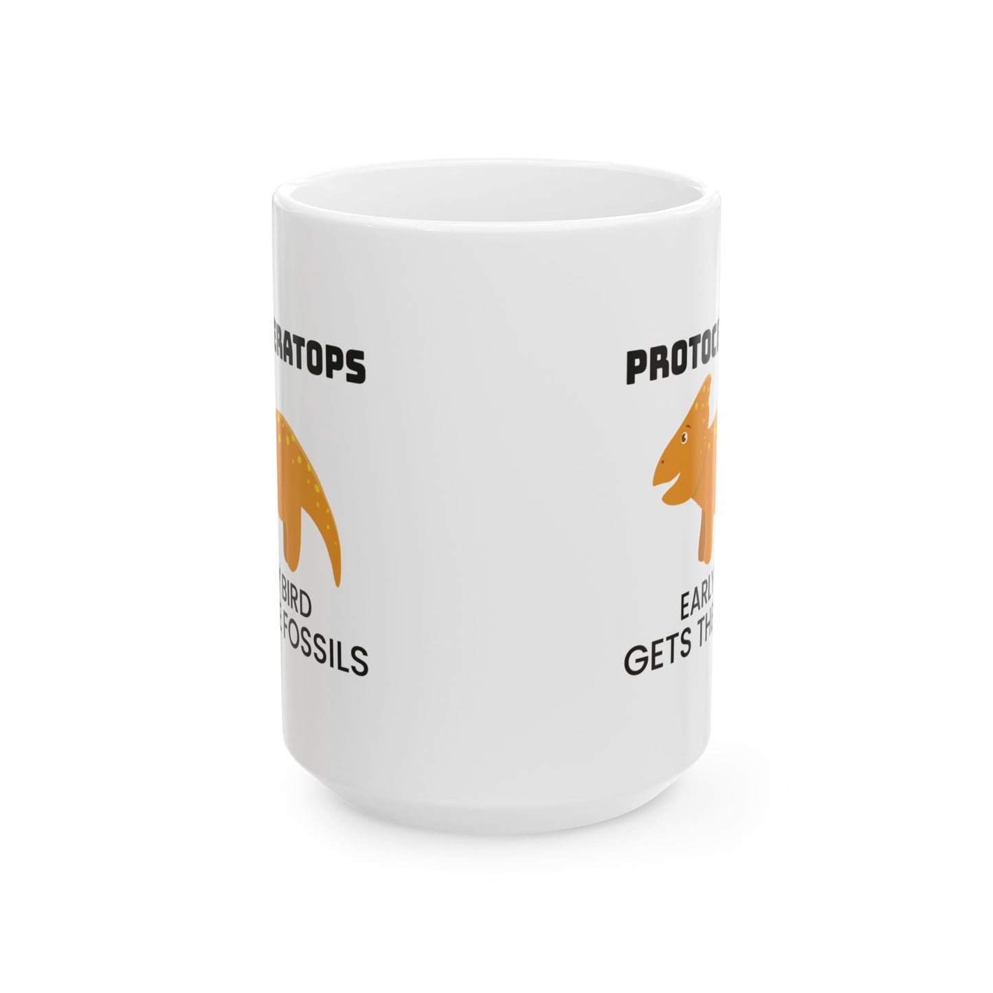 Dinosaur Fossil Mug - Protoceratops, Horned - Dino Humor Gift