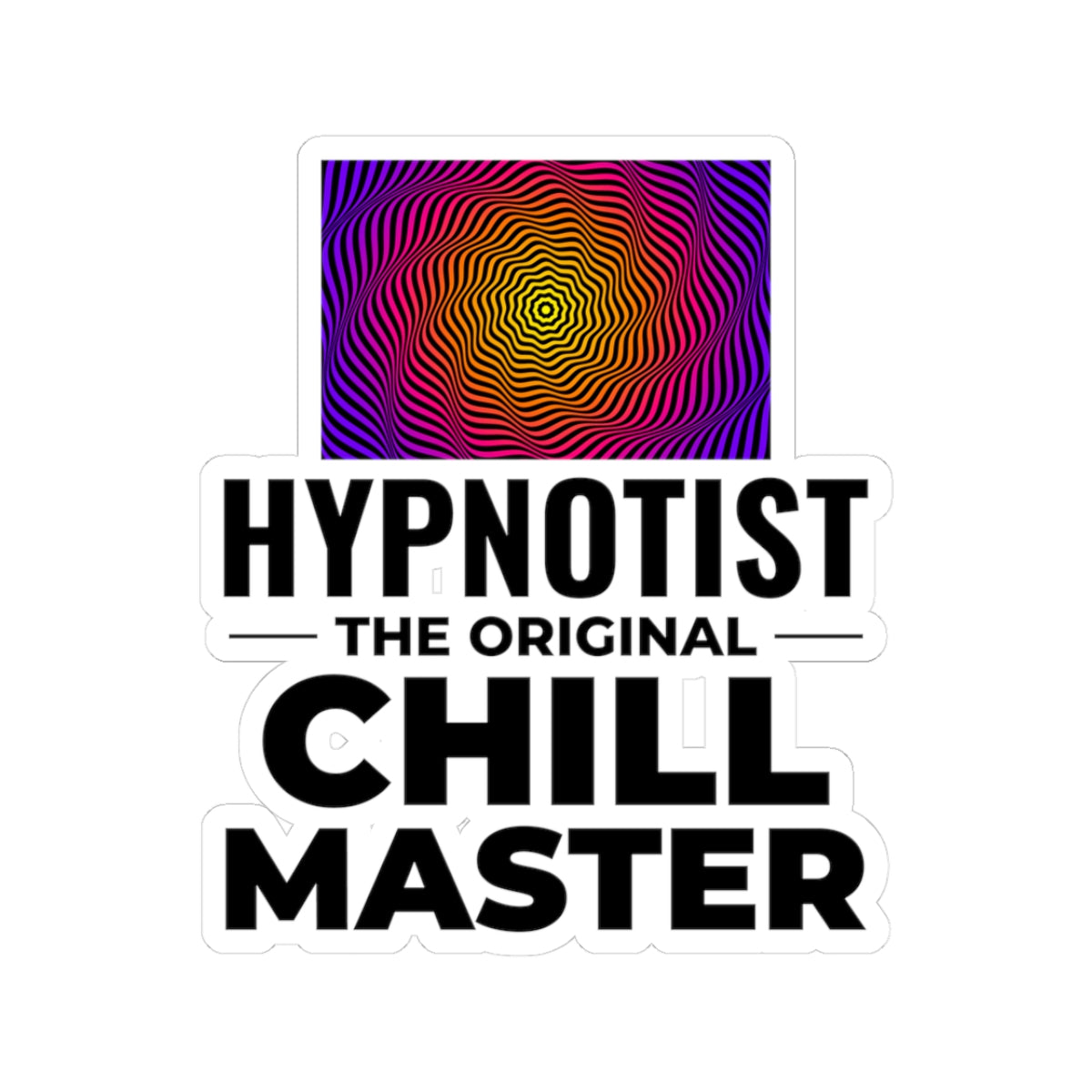 Hypnotist Identity Sticker - Original Relaxation Expert Vinyl Decal for Hypnotists, Calm Masters